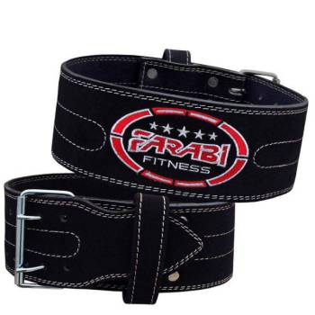FARABI LEATHER POWERLIFTING BELT BE3-Black